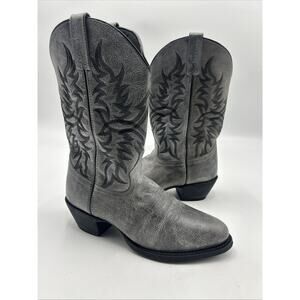 Laredo Men's Harding Grey Leather Boot 68457 Men's size 8